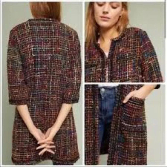 Anthropolgie Ett:twa Tweed Berwyn Jacket Coat - Picture 1 of 14